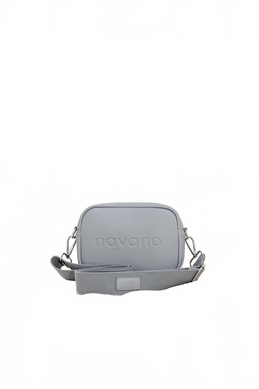 NEW NAVANO unisex vegan cross body bag in grey